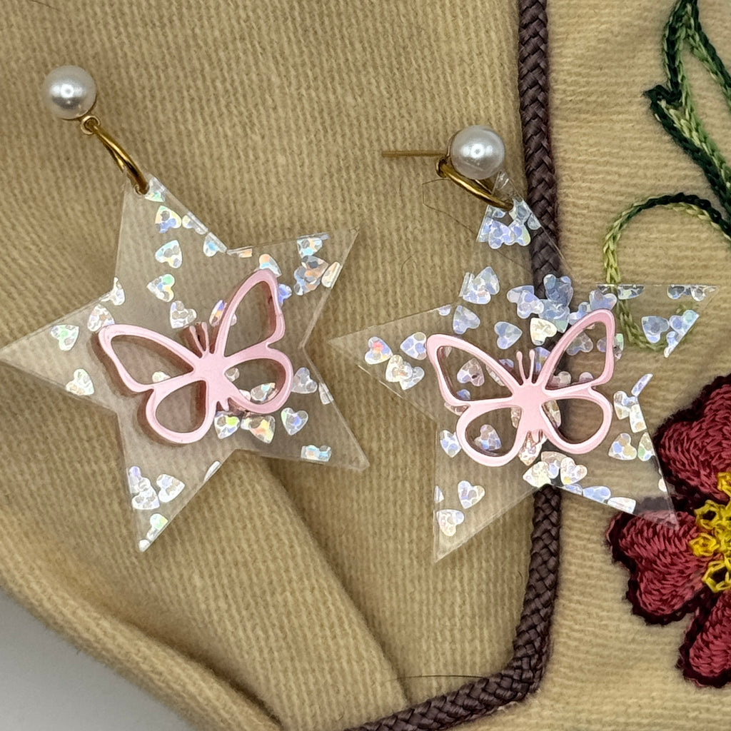 I Heart Dolly Pearl Butterfly