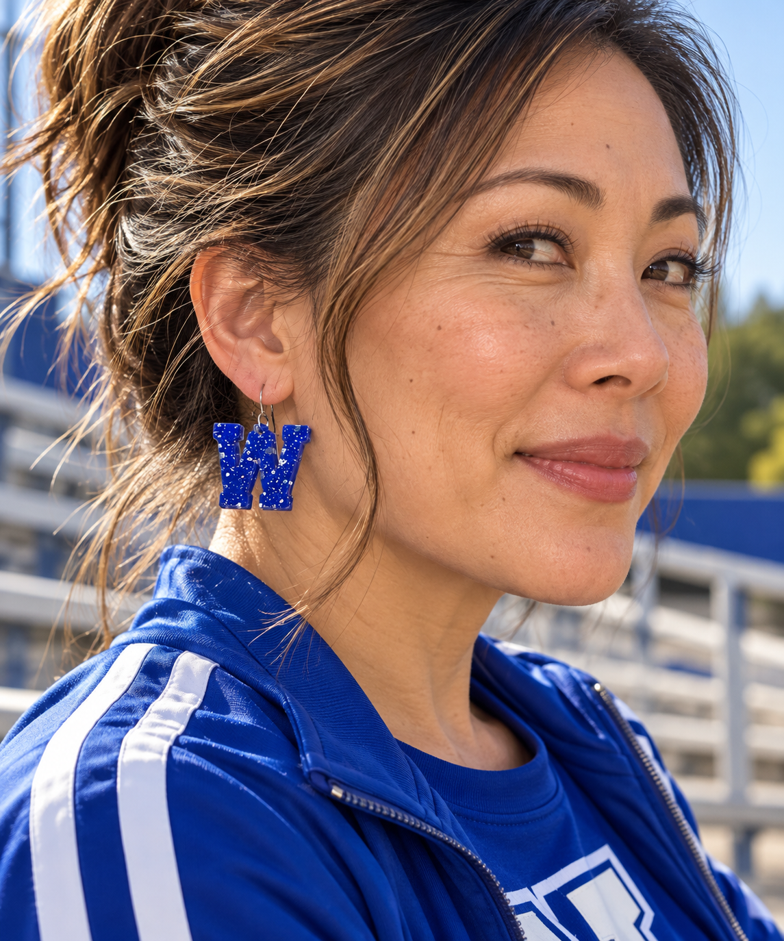 Custom Game Day School Earrings