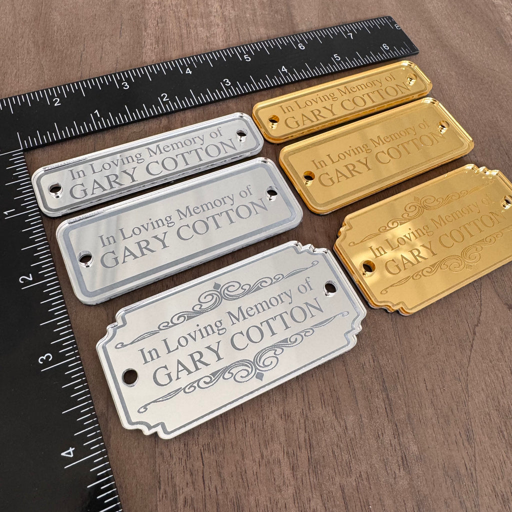 Executive Custom Engraved Gold & Silver Desk Plaques
