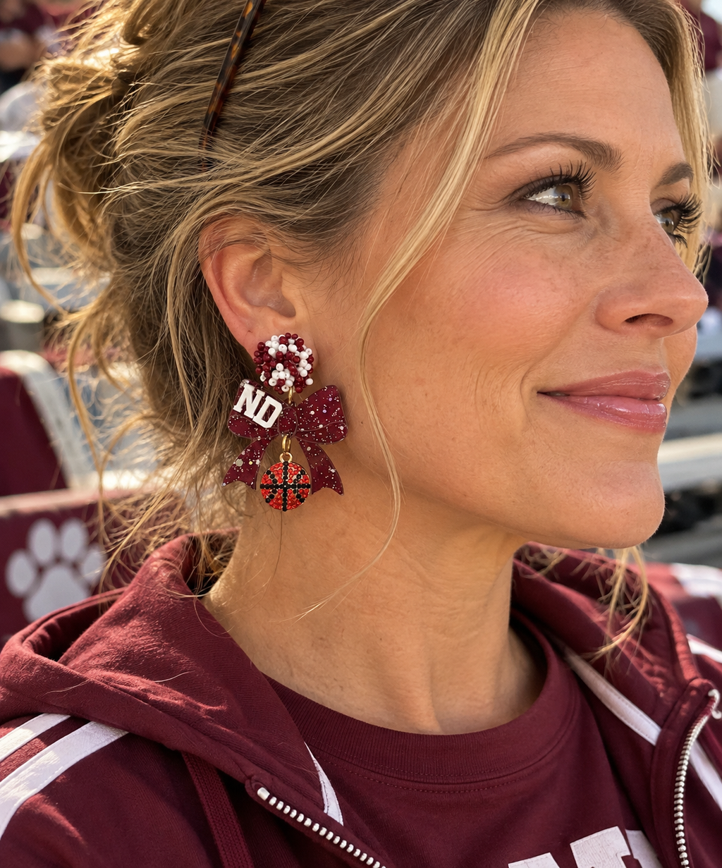 Custom Game Day School Earrings