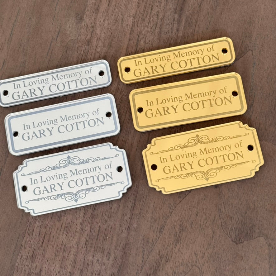 Executive Custom Engraved Gold & Silver Desk Plaques