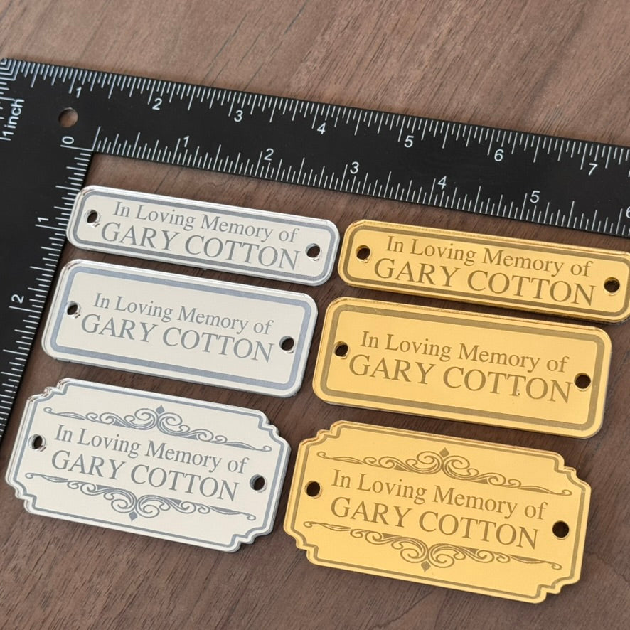 Executive Custom Engraved Gold & Silver Desk Plaques