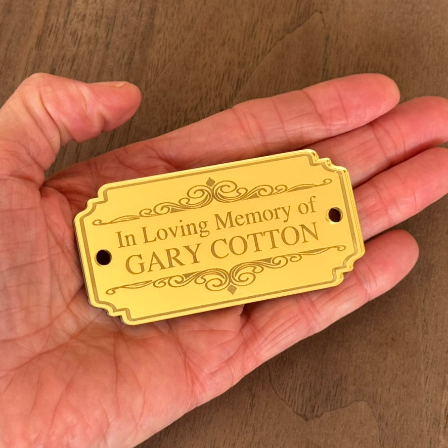 Executive Custom Engraved Gold & Silver Desk Plaques