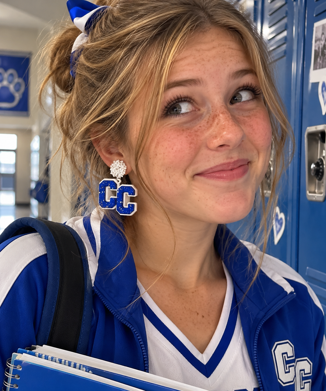 Custom Game Day School Earrings