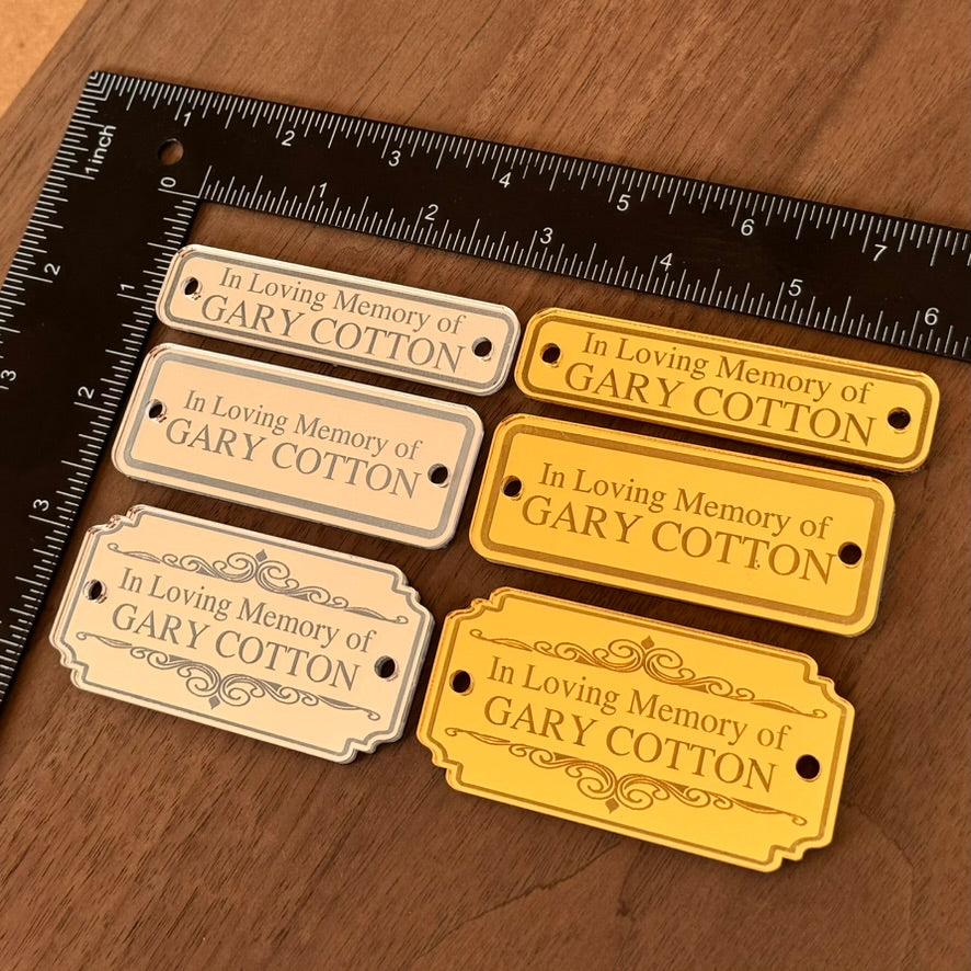 Executive Custom Engraved Gold & Silver Desk Plaques