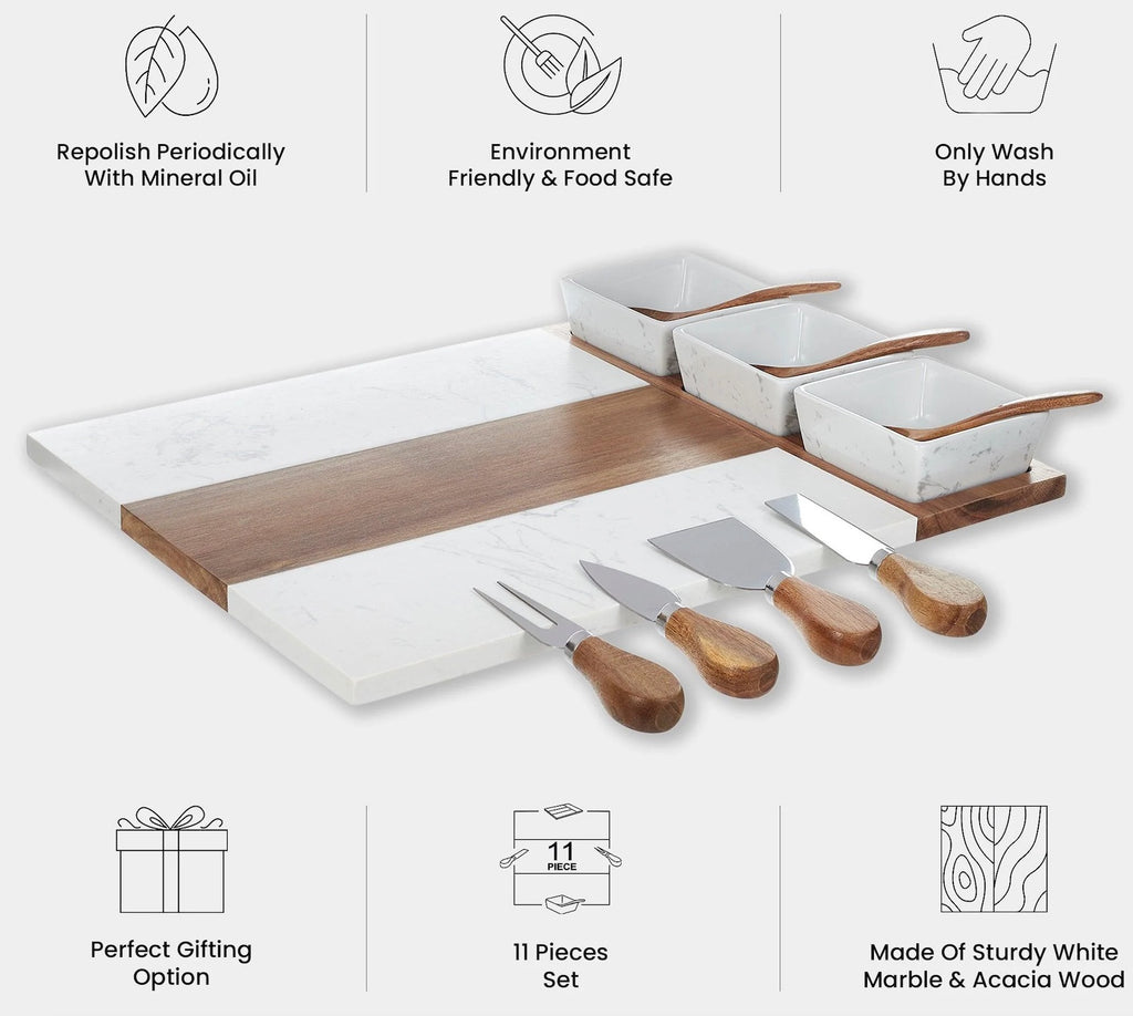 Marble Charcuterie Full Set