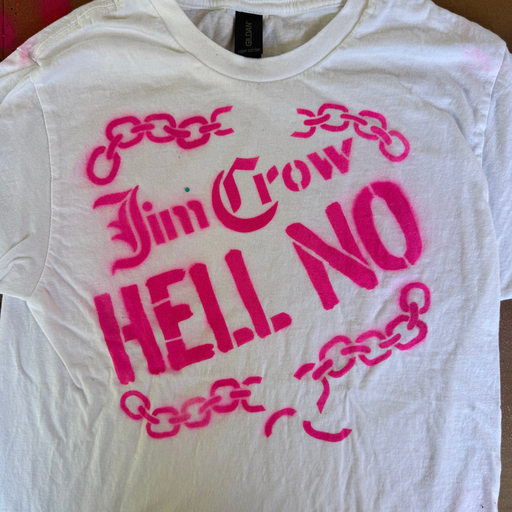 Protest Tee No Jim Crow T-Shirt 10$ donation