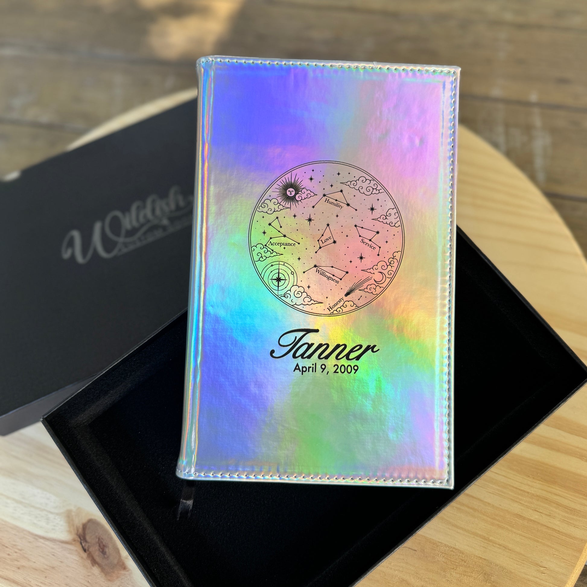 PERSONALIZED JOURNAL SOBER LEATHERETTE