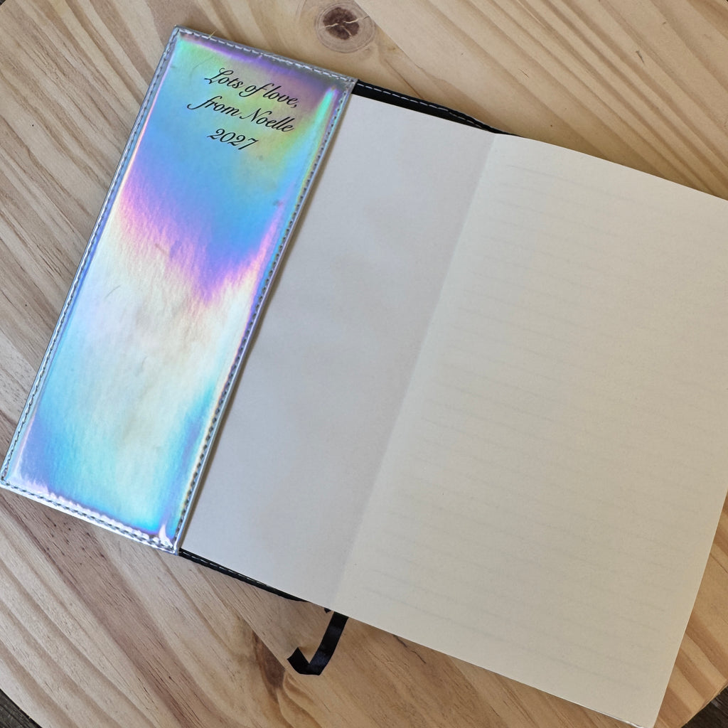 PERSONALIZED JOURNAL SOBER LEATHERETTE