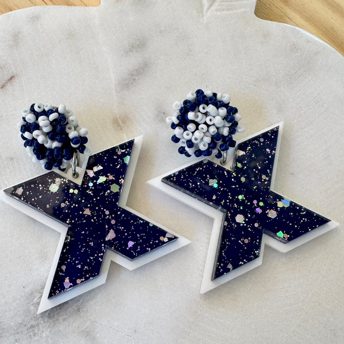 Custom Game Day School Earrings