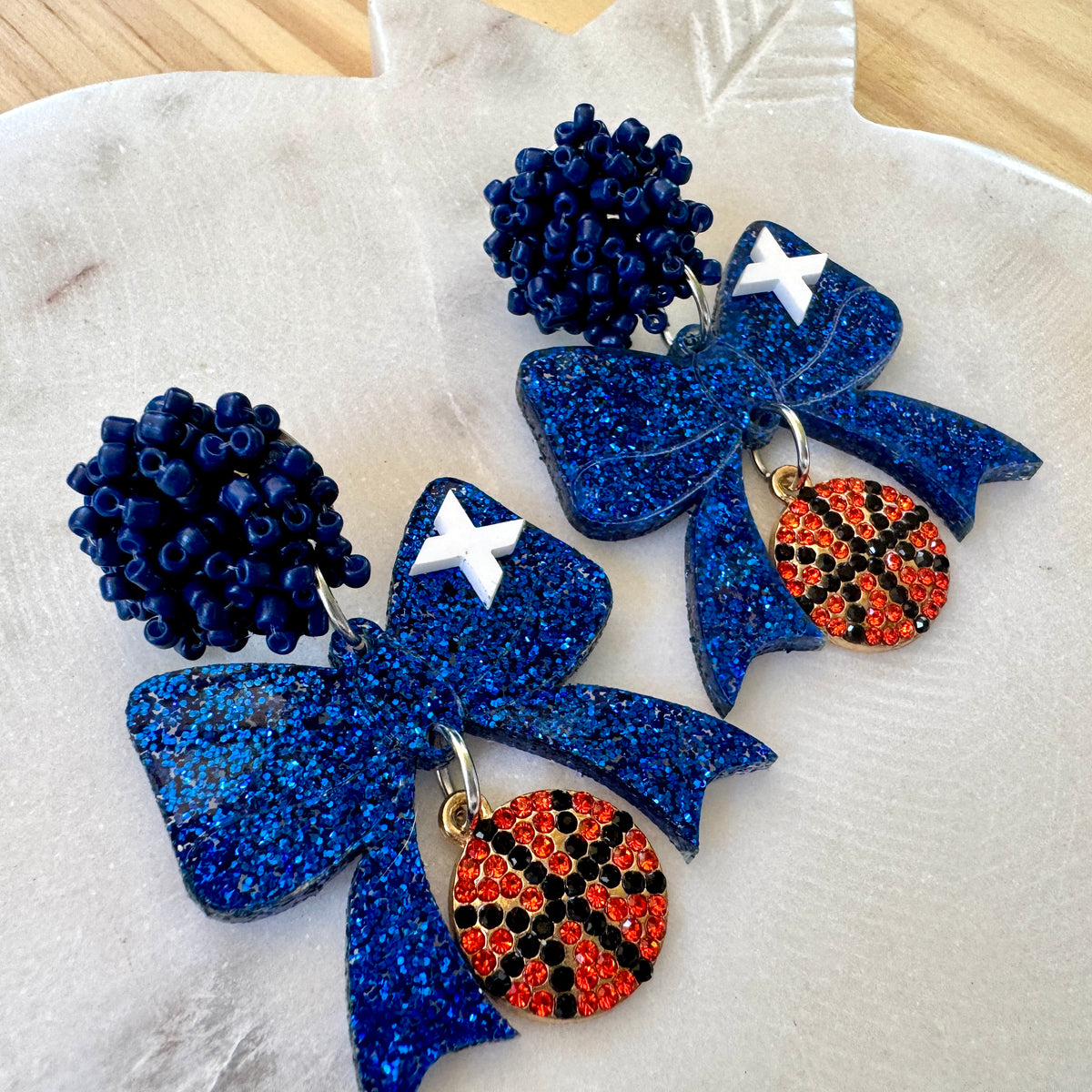 Custom Game Day School Earrings