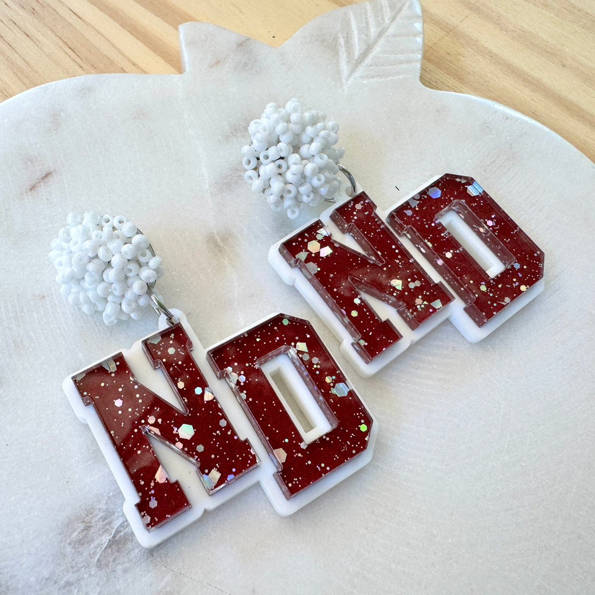 Custom Game Day School Earrings