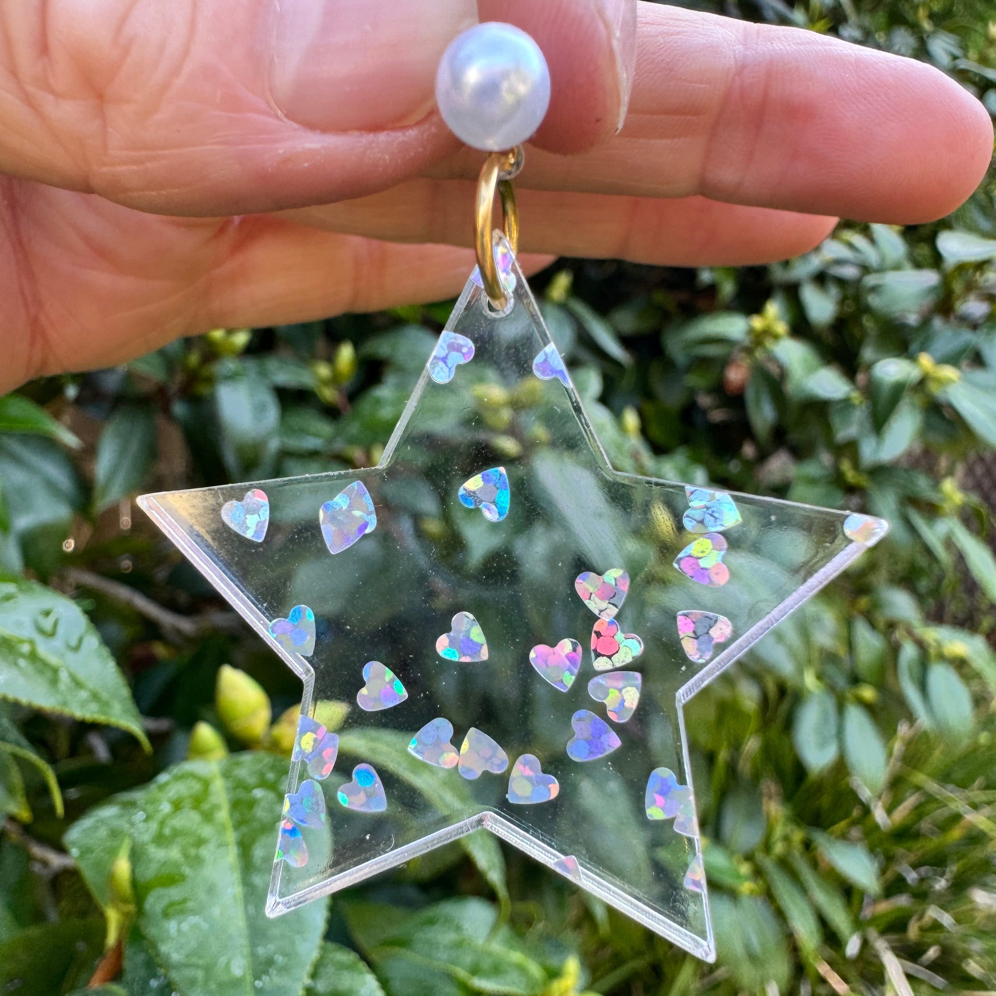 I Heart Dolly Sparkle Star Earrings