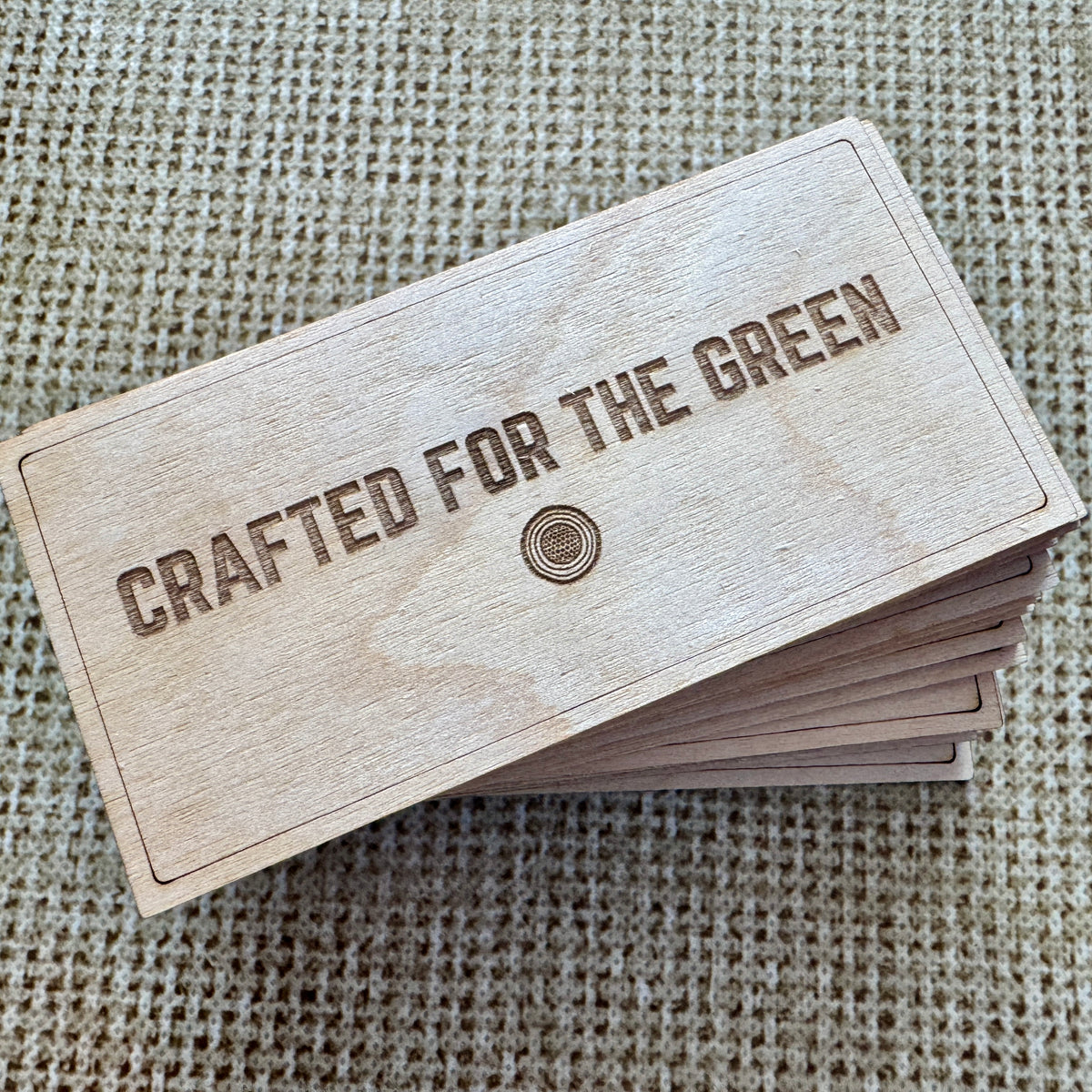 Laser Engraved Wooden Business Cards