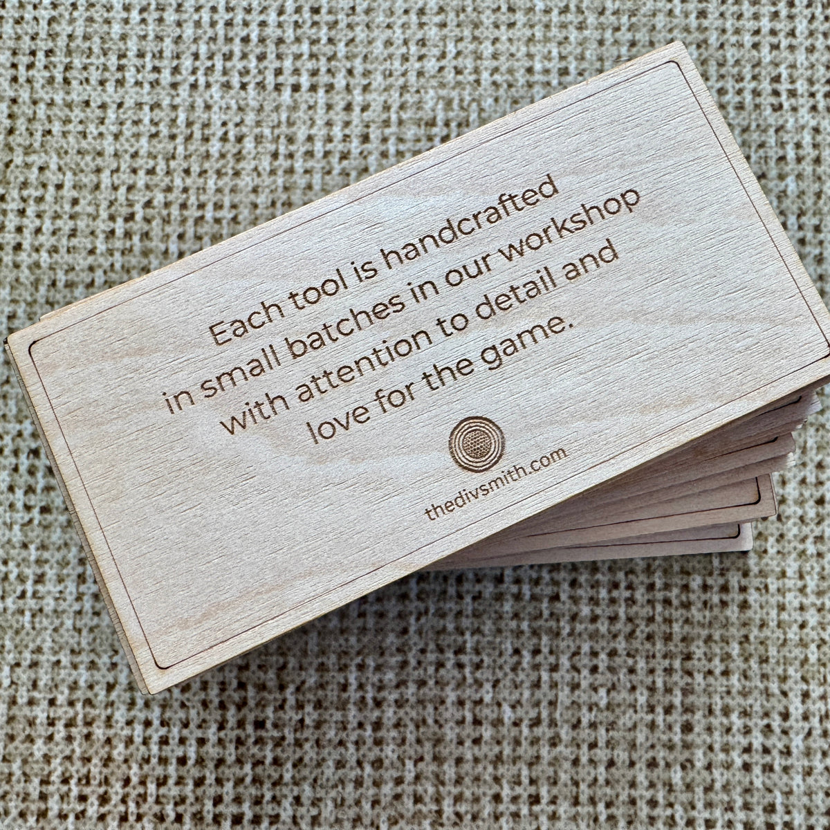 Laser Engraved Wooden Business Cards