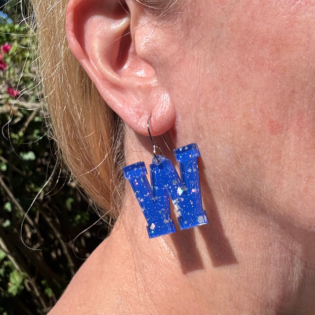 Custom Game Day School Earrings