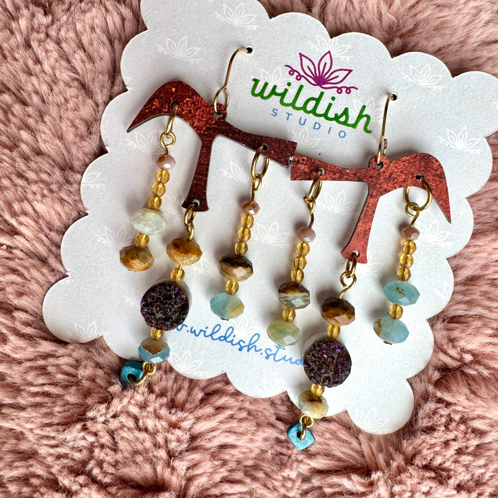 Claim Jumper Pickaxe Earrings