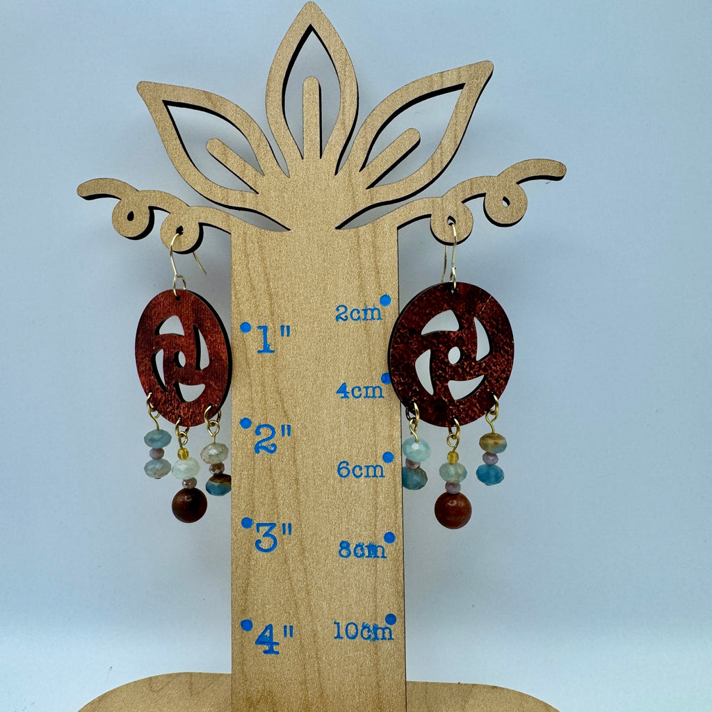 Ore Cart Wheel Earrings