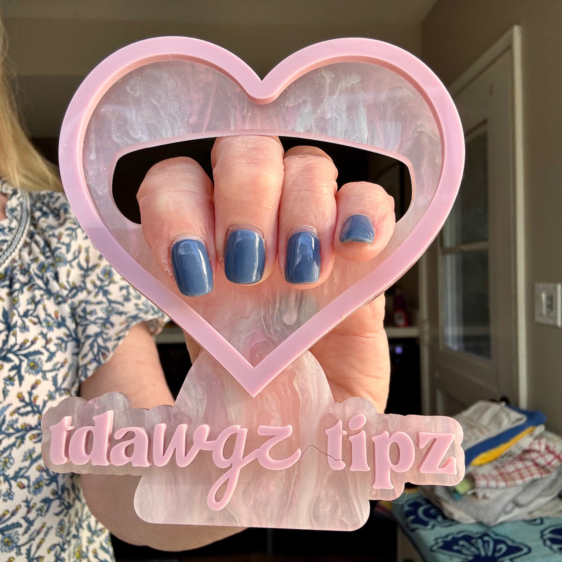 Heart Nailfie | Custom Nail Photo Prop for Nail Techs