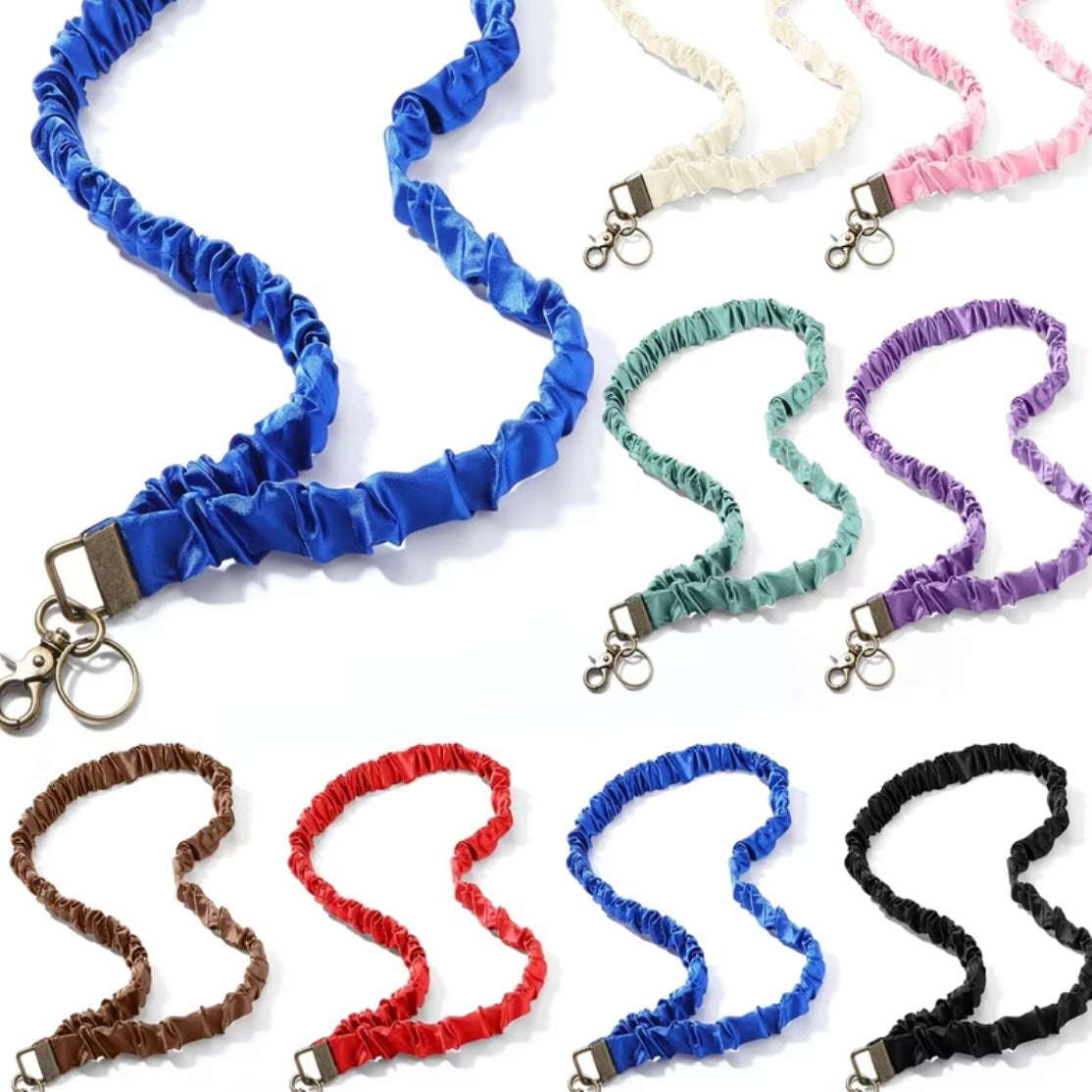 Scrunchie Lanyard | Stretchy Badge Holder for Scan to Pay Card