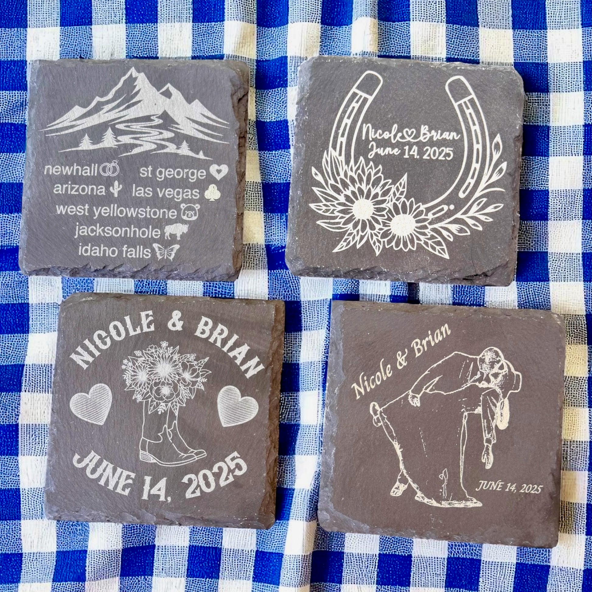 Custom Slate Coasters
