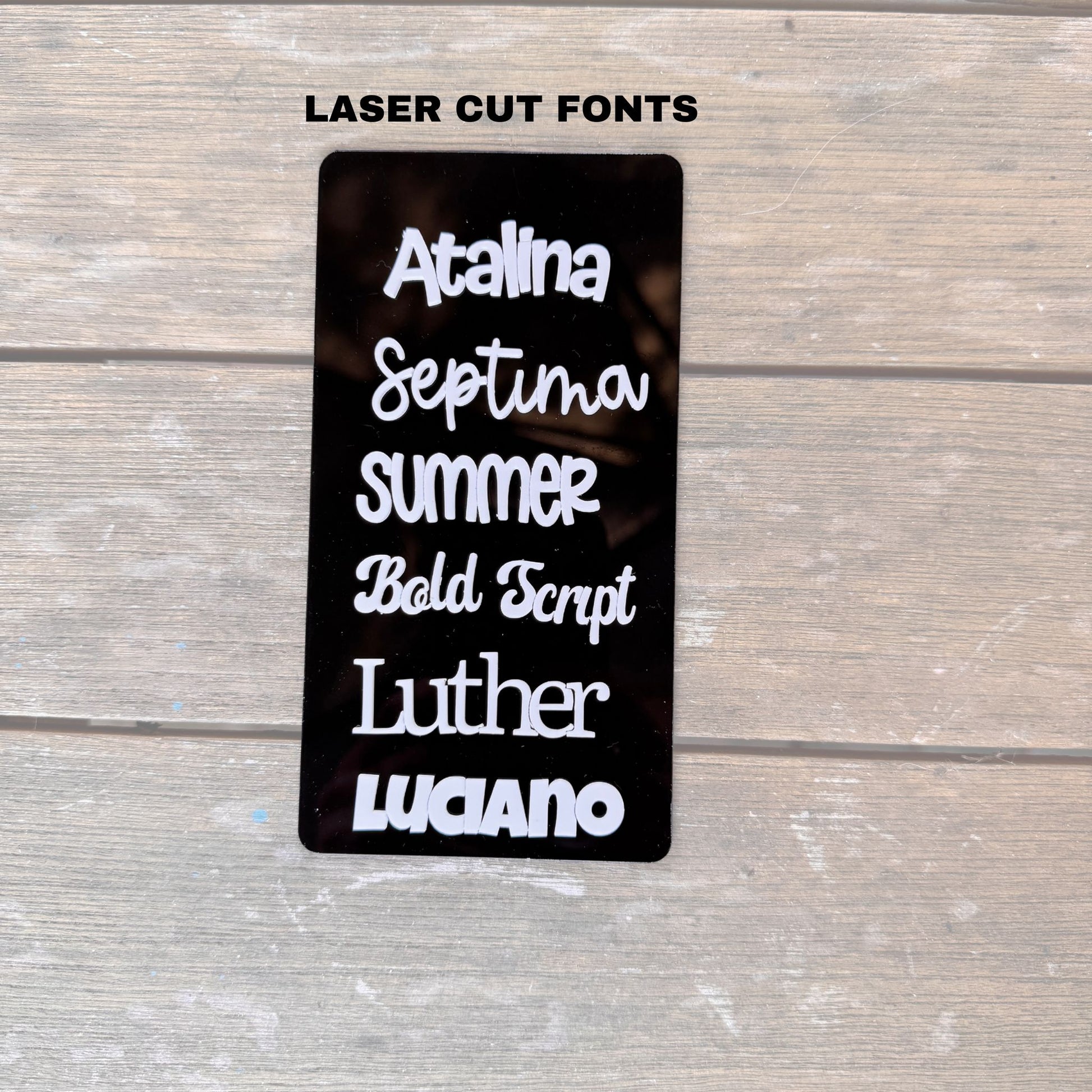 Custom Laser Cut Watermark | Two-Layer Sparkly Acrylic Photo Prop