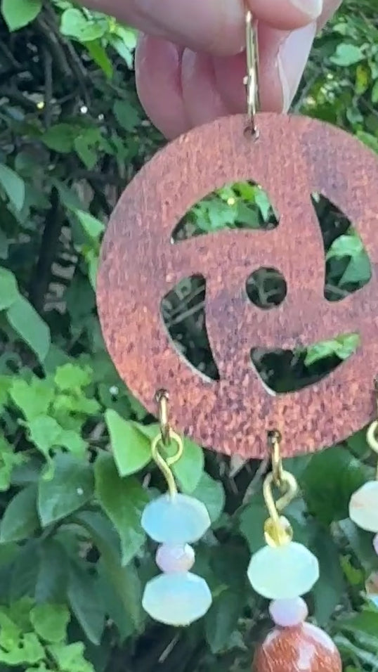 Ore Cart Wheel Earrings